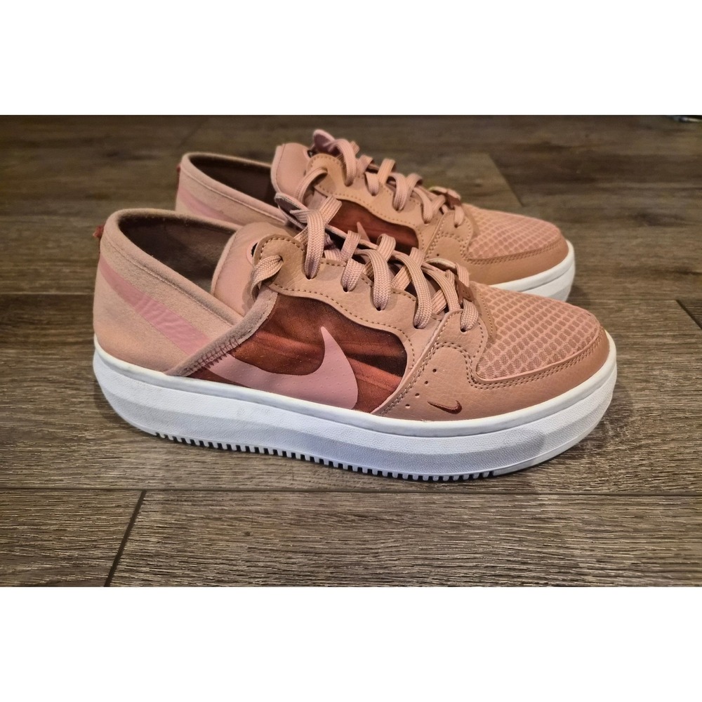 Nike Court Vision Alta Womens Platform Sneakers Pink CW6536-600 Size 10